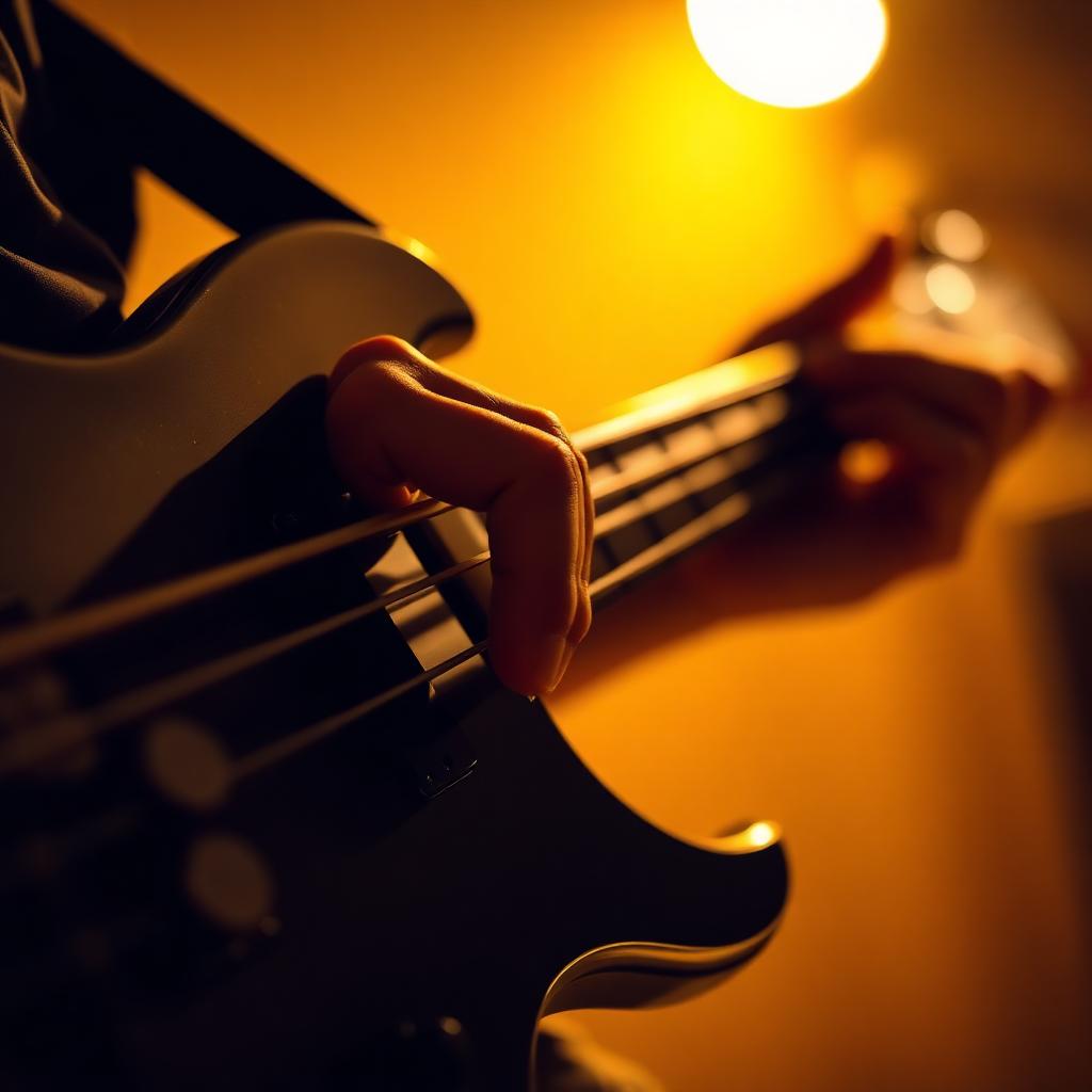 Person playing bass